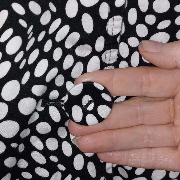 Bamboo Traders Black White Collar 3 Buttons Jacket Size 3X - Picture 6 of 8